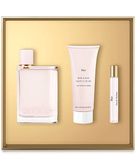 burberry her perfume gift set macy's|burberry aftershave gift set.